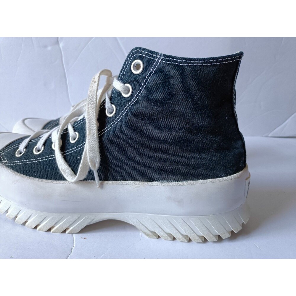 Converse Chuck Taylors Platform Sneakers Womens 9.5 HighTop Lug Sole Black Shoes - Picture 6 of 11